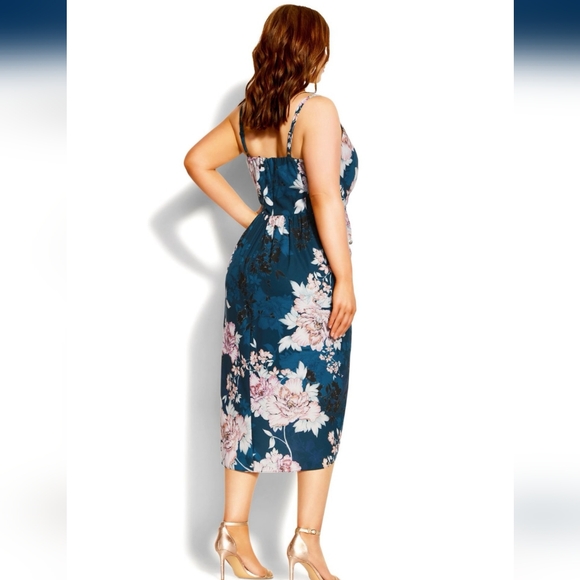 City Chic Jade Blossom sz 20 - Picture 3 of 4